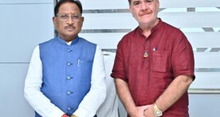 मुख्यमंत्री विष्णु देव साय से हार्टफुलनेस संस्थान के डायरेक्टर त्रिलोचन चावला ने की सौजन्य भेंट….